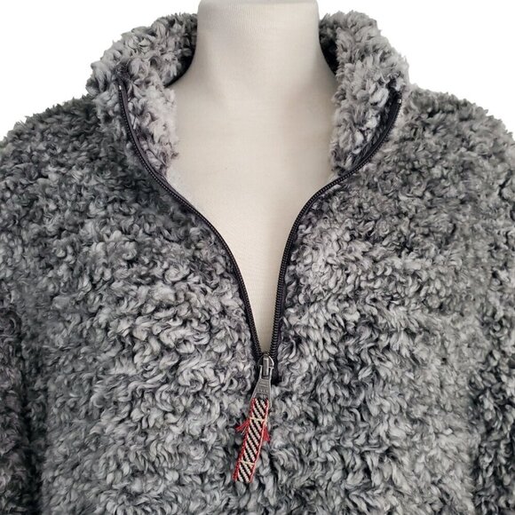 Weatherproof Vintage Ladies' Cozy Sherpa Teddybear Pullover Jacket in Granite XL - Picture 7 of 16